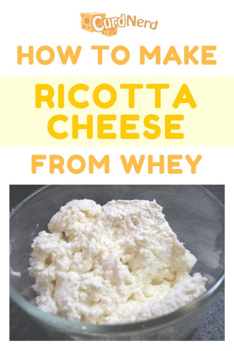 Make Ricotta Cheese, Making Cheese At Home, Cheese Recipes Homemade, Ricotta Cheese Recipes, Cheese Making Recipes, Fresh Ricotta, Cheese At Home, Shtf Prepping, Diy Cheese