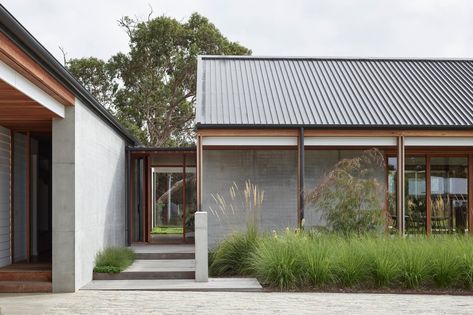 Honeysuckle House Shoreham | ArchiPro AU Honeysuckle House, School Camp, Gable Roof, Farmhouse Garden, The Local Project, House Materials, Coastal Homes, Outdoor Areas, Landscape Architect