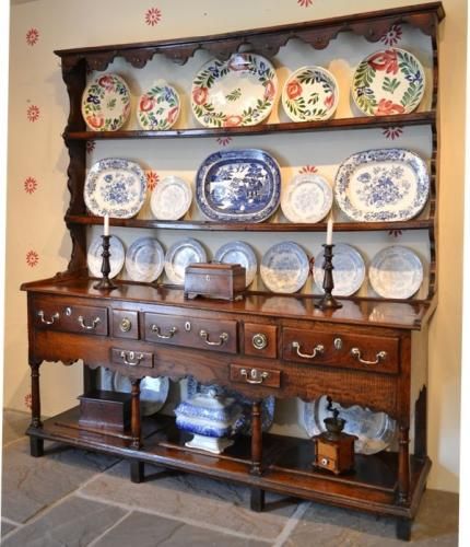 Board Dresser, Antique Welsh Dresser, Antique Hutch, Hutch Decor, Fantasy Furniture, Welsh Dresser, Oak Dresser, English Kitchens, Home Board