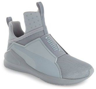 PUMA 'Fierce Shine' High Top Sneaker (Women) Puma Collection, Puma High Tops, Womens Puma, Wardrobe Pieces, Bugatti Cars, Training Sneakers, Sneakers Puma, High Top Sneaker, Puma Sneakers