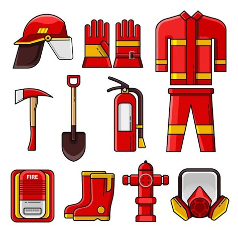 Prek Fire Safety, Fire Themed Party, Tree Cartoon Images, Fireman Cake Topper, Fireman Cake, Community Helpers Preschool Activities, Fire Officer, Kindergarten Addition Worksheets, Fire Kids