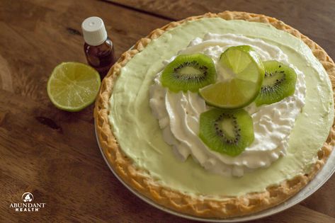 Kiwi Recipes Dessert, Kiwi Pie, Kiwi Dessert, Key Lime Recipes, Kiwi Recipes, Weigh Watchers, Lime Tart, Cooking With Essential Oils, Summer Pie