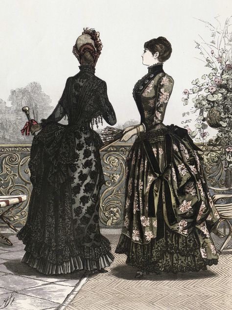 Fashion Plate - Freja Magazine - 1884 1884 Fashion, 1880 Fashion, Victorian Fashion Women, Western Womens Fashion, Victorian Era Fashion, 1880s Fashion, Historical Dress, Era Fashion, 19th Century Fashion