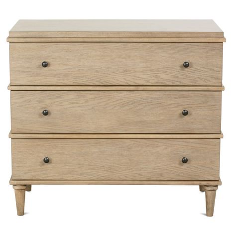 Console Chest, White Oak Veneer, Three Drawer Chest, Dresser Design, Solid Wood Dresser, Bachelors Chest, Rowe Furniture, Chest Dresser, Wood Dresser