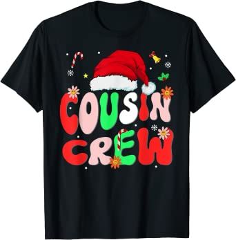 Cousin crew Christmas family squad santa matching pajama T-Shirt Gifts For Cousins, Cousins Christmas, Pajama Gift, Matching Family T Shirts, Pajama Costume, Cousin Crew, Pajamas Gift, Xmas Lights, Family Christmas Pajamas