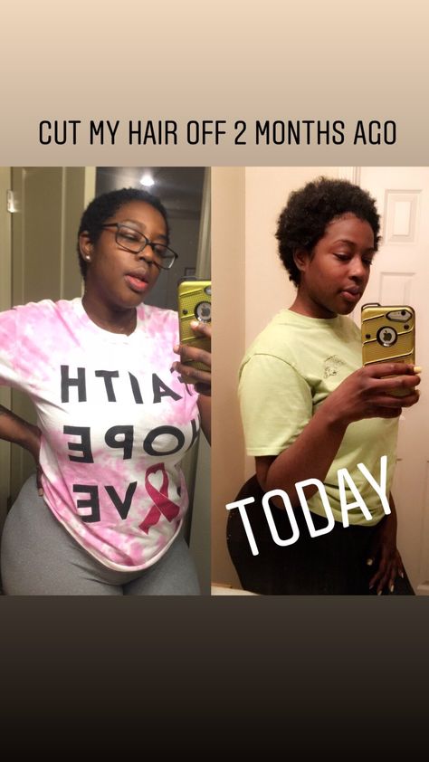 #natural #naturalhairjourney #ricewaterforhair #bigchop #naturalhairgrowth Big Chop, Natural Hair Journey, Cut My Hair, Natural Hair Growth, Hair Journey, 2 Months, Natural Hair, Natural Hair Styles, Hair