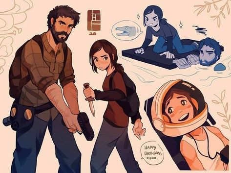 Joel And Ellie, The Last Of Us2, Iconic Duo, Last Of Us, Video Game Art, Art Sketchbook, Drawing Reference, Art Sketches, Game Art