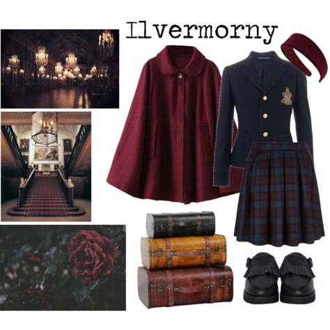 Ilvermorny uniform by sinful-goddess on Polyvore featuring Ralph Lauren, The WhitePepper and Miss Selfridge Ilvermorny Uniform, Harry Potter Kostüm, Hogwarts Outfits, Harry Potter Cosplay, Anniversaire Harry Potter, Harry Potter Style, Diy Kostüm, Character Inspired Outfits, Harry Potter Costume