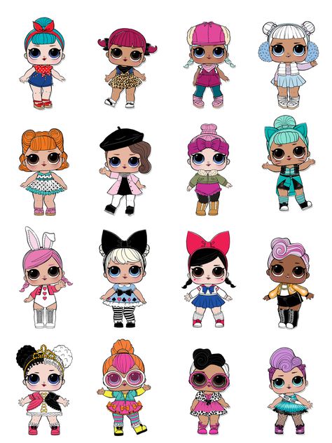 Lol Doll Printable, Uñas Ideas, Doll Cake Topper, Lol Doll, Doll Cake, Lol Dolls, Birthday Surprise, Cake Topper, Cake Toppers