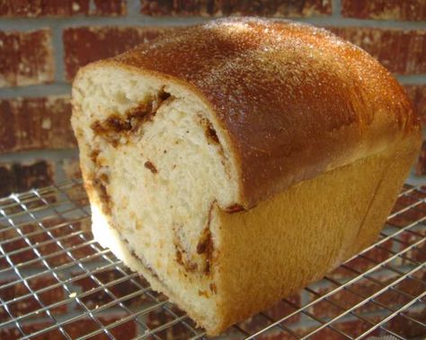 Cinnamon Swirl Raisin Bread - for Bread Machine Recipe - Food.com Cinnamon Swirl Raisin Bread, Bread Machine Recipe, Cinnamon Swirl Bread, Cinnamon Raisin Bread, No Rise Bread, Raisin Bread, Swirled Bread, Cinnamon Raisin, Cinnamon Bread