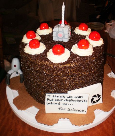 Portal Themed Party, Portal Reference, 2nd Date Ideas, Portal Video Game, Portal Memes, Portal Cake, Paintball Birthday, Portal Art, Aperture Science