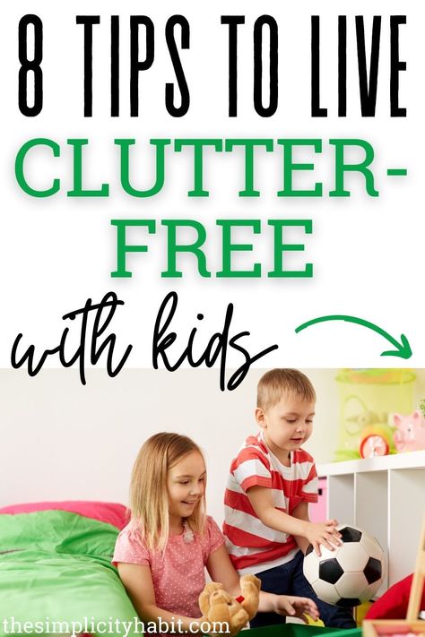 So you want to simplify and declutter, but can you live clutter-free with kids? Yes, you can! Read on for 8 tips on how to live clutter-free with kids and get the whole family on board with decluttering and simplifying. Toy Clutter, Frugal Habits, Life Challenge, Love Articles, Decluttering Tips, Declutter Your Life, Clutter Free Home, Clearing Clutter, Kids Notebook