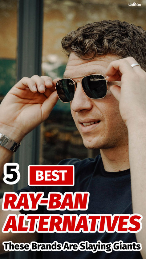 5 Best Ray-Ban Alternatives: These Brands Are Slaying Giants Ray Ban Sunglasses Mens, Rayban Sunglasses Mens, Natty Light, Blenders Eyewear, Sunglasses Mens, Cheap Sunglasses, Pig Skin, Best Budget, Ray Ban Sunglasses