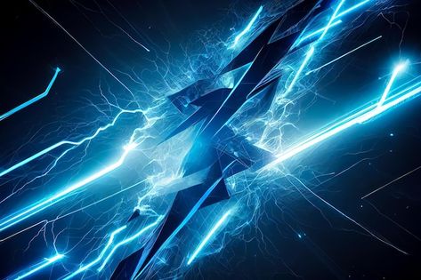 Abstract background lightning bolts in t... | Premium Photo #Freepik #photo #thunder-storm #thunder-background #lightning-strike #thunderstorm Thunder Background For Editing, Blue Lightning Background, Lightning Background Aesthetic, Thunder Background, Power Background, Lightning Background, Thunder Bolt, Thunder Storm, Blue Thunder