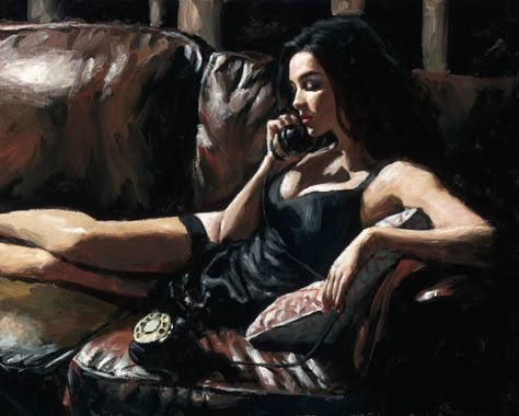 Fabian Perez, Dark Feminine Energy, Dark Feminine, Feminine Energy, Couch, Paintings, Energy, Art