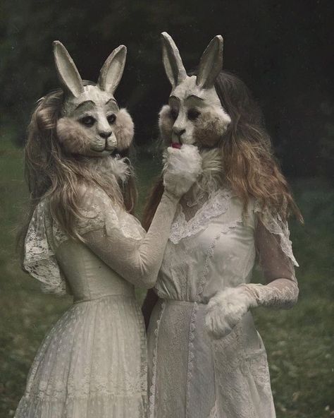 Mona Awad, Creepy Cute Aesthetic, Bunny Book, Bunny Costume, Fantasias Halloween, Dark Photography, Alam Yang Indah, Creepy Cute, Book Aesthetic