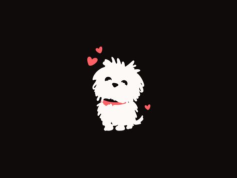 Maltese Dog by Elmira Gokoryan on Dribbble Maltese Outline Tattoo, Maltese Dog Drawing, Maltese Tattoo, Maltese Drawing Cartoon, Maltese Illustration, Dog Illust, Maltese Dog Illustration, Maltese Clipart, Maltese Wallpaper