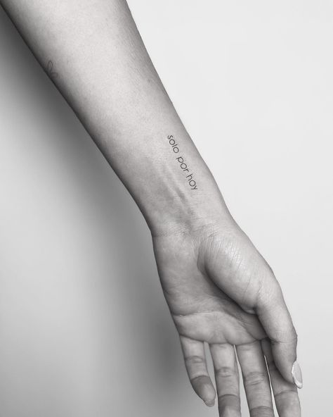 Fine line lettering tattoo on arm. By Sille Klinge Fine Line Lettering, Tattoo On Arm, Lettering Tattoo, Tattoo Lettering, Fine Line, Tattoo On, Tattoos, Quick Saves