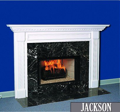 Jackson Fireplace Mantel Designs, Fireplace Mantel Surrounds, Fireplace Stone, Fireplace Mantel Shelf, Mantel Surround, Wooden Fireplace, Wood Fireplace Mantel, Mantel Design, White Fireplace