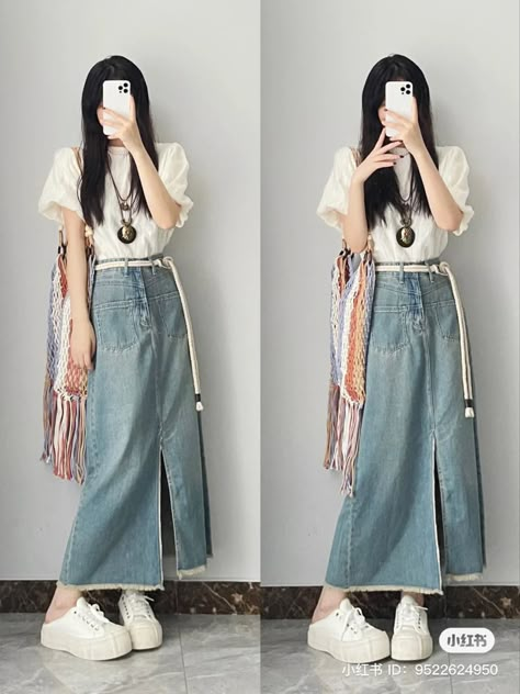 Indonesian Fashion Casual, Boho Inspo Fashion, Indonesian Outfit, Dystopian Fashion, Fairy Outfit, Simple Style Outfits, Dress Name, Cute Dress Outfits, Fashionista Clothes