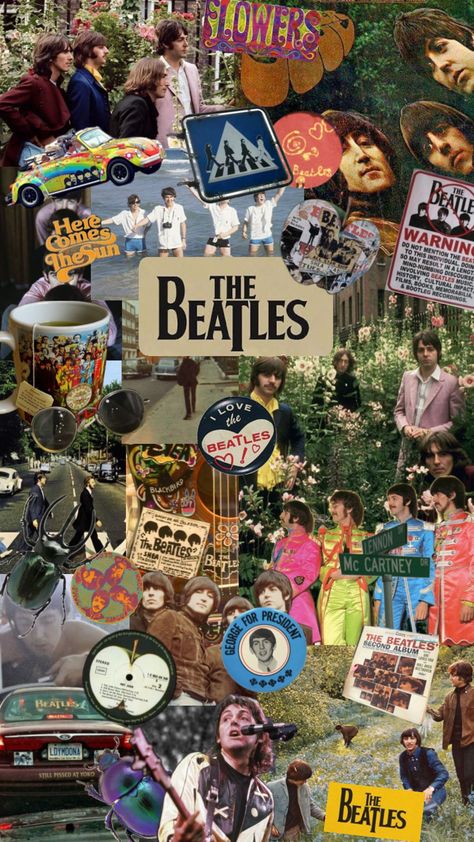 #beatles #thebeatles #paulmccartney #ringostarr #johnlennon #georgeharrison #70s #60s Beatles Collage, Beatles Wallpaper, John Lennon Paul Mccartney, George Martin, Bug Boy, Beatles Music, Buddy Holly, British Boys, Ringo Starr