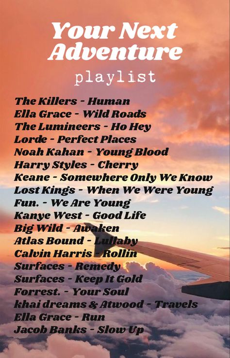 Vacation Songs, Sunset Playlist, Roadtrip Songs, Adventure Playlist, Road Trip Music Playlist, Beach Playlist, Vacation Song, Tiktok Playlist, A24 Films