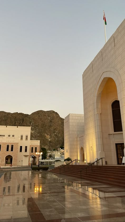 Muscat Aesthetic, Arabian Nights Aesthetic, Nights Aesthetic, Countries To Travel, Sultanate Of Oman, Sunset Time, Muscat Oman, Oman Travel, Beautiful Cities