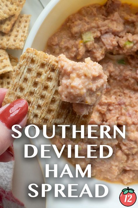 Southern Deviled Ham Spread | 12 Tomatoes Hormel Canned Ham Recipes, Devil Ham Spread Recipes, Underwood Deviled Ham Recipes, Ham Salad Spread, Ham Spread Recipe, Deviled Ham Salad, Deviled Ham Spread, Ham Spread, Tabasco Recipes