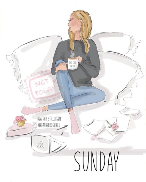 Heather 🌸 Stillufsen on Instagram: “Not today... 🌸 Sunday plans include self care, lounging and recharging! 🌸💕💞💗 Happy Sunday! #heatherstillufsen #dailymotivation…” Heather Stillufsen Sunday, Rose Hill Designs, Heather Rosehill, Sunday Plans, Heather Stillufsen Quotes, Heather Stillufsen, Hello Sunday, Positive Quotes For Women, Rose Hill