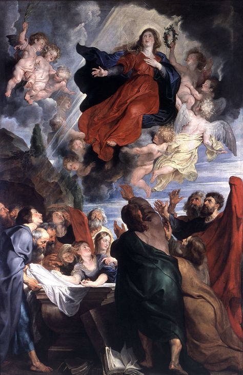 Peter Paul Rubens 130 - Peter Paul Rubens/1616–1618 - Wikimedia Commons Rubens Paintings, Virgin Mary Painting, Assumption Of The Virgin, Assumption Of Mary, Google Art Project, Paul Rubens, Peter Paul Rubens, The Virgin Mary, Dusseldorf