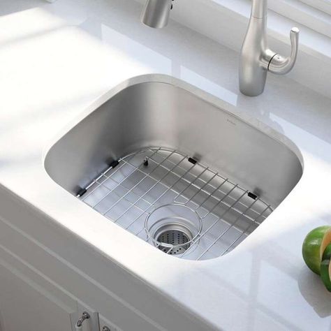 9) Kraus Combos Kitchen Sink - wayfair.com Kitchen Sink Sizes, Stainless Steel Double Bowl Kitchen Sink, Double Kitchen Sink, Kitchen Sink Design, Sink Sizes, Double Bowl Kitchen Sink, Single Bowl Sink, Double Bowl Sink, Steel Kitchen Sink