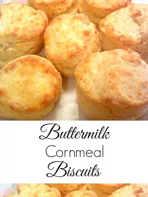 Artistic Bread, Cornmeal Biscuits Recipe, Biscuits With Honey, Cornmeal Biscuits, Country Bakery, Cornbread Biscuits, Cornmeal Recipes, Cornmeal Muffins, Homemade Biscuits Recipe