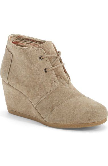 Fashion Friday: Edition we survived the first week of school - Big Mama Taupe Ankle Boots, Toms Booties, Toms Shoes Outlet, Toms Wedges, Womens Black Booties, Wedge Bootie, Lace Up Wedges, Wedge Ankle Boots, Suede Wedges