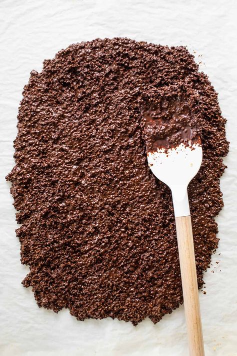 Chocolate Quinoa Crisps - Fit Foodie Finds Quinoa Cookies Recipes, Chocolate Quinoa Crisps, Quinoa Crisps, Quinoa Chocolate, Quinoa Cookies, Chocolate Quinoa, Chocolate Hummus, Toasted Quinoa, Crispy Quinoa