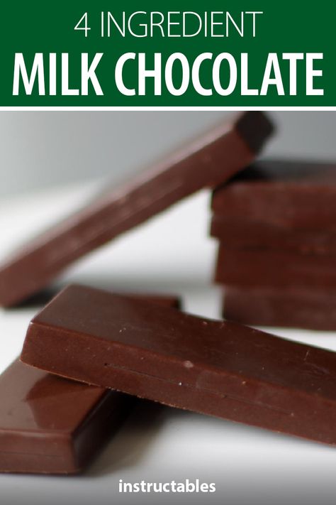 Making Chocolate With Cocoa Powder, Homemade Chocolate Candy Bars, How To Make Milk Chocolate Homemade, Home Made Chocolates Recipe, Milk Chocolate Recipe Homemade, Milk Chocolate Candy Recipes, Home Made Chocolate Recipe Easy, Chocolate Making At Home, How To Make Homemade Chocolate