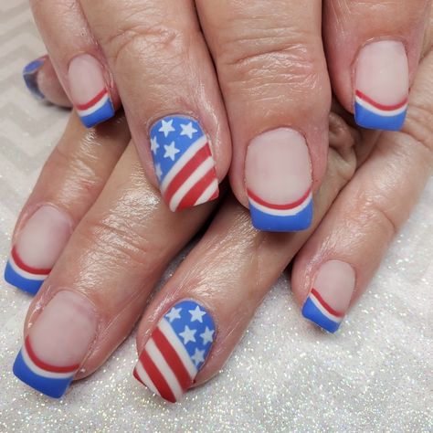 Nails Patriotic, American Flag Nails, Press On Nails Square, Firework Nails, Flag Nails, Patriotic Nails, Usa Nails, Nail Tip Designs, 4th Of July Nails