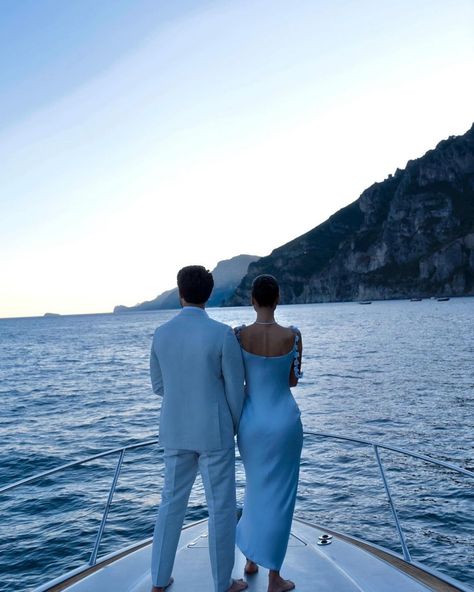 🩵 Couple Cruise, Rich Couple, Couples Outfits, Couple Fits, Elegant Couple, Night Couple, Engagement Inspo, Cruise Outfits, Future Lifestyle