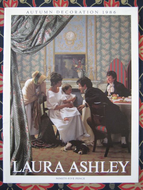 "L A U R A A S H L E Y \" I don't like ephemeral things, I like things that last forever \" THIS RARE 1986 AUTUMN HOME DECORATIONS CATALOGUE IS A MOST USEFUL, UNIQUE REFERENCE TOOL FOR THE VINTAGE LAURA ASHLEY ENTHUSIAST OR JUST FOR ENJOYING A NOSTALGIC TRIP BACK IN TIME.  THIS CATALOGUE IS IN THE ENGLISH LANGUAGE AND IS THE VERY FIRST SEASONAL CATALOGUE PUBLISHED WITH A FOREWORD BY NICK ASHLEY, DESIGN DIRECTOR. 60 PAGES OF IDEAS REGARDING FURNISHINGS,ACCESSORIES, COLOUR COMBINATIONS, FABRICS. C Autumn Home Decorations, Cottagecore Homes, Laura Ashley Clothing, Laura Ashley Patterns, Laura Ashley Fashion, 80s Interior, Laura Ashley Vintage, Ashley Home, Vintage Laura Ashley