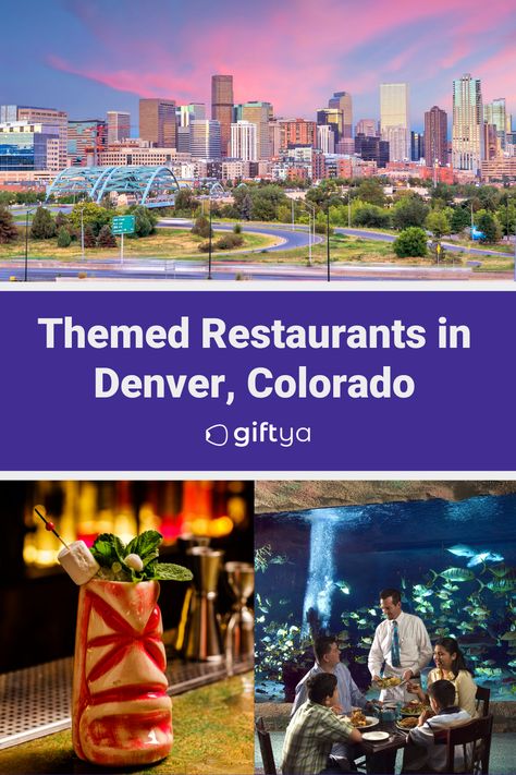 11 of the Trendiest Themed Restaurants in Denver, Colorado | Gift Ya is the gift giving company that's revolutionizing the way you give gifts | In fact, give the gift of food to your loved ones in Denver with the trendiest restaurants in Denver | Denver themed restaurants | Colorado restaurants | where to eat in Colorado | where to eat in Denver | Going out to dinner in Denver | dinner in Denver #denver #denverrestaurants Colorado Restaurants, Denver Restaurants, Romantic Restaurants, Birth Colors, Unique Cafe, Best Italian Restaurants, Golden Colorado, Dinner Restaurants, Romantic Restaurant