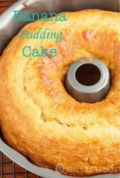 Puding Pisang, Banana Pudding Cake, Dessert Aux Fruits, Bundt Cakes Recipes, Diet Vegetarian, Pudding Cake, Banana Flavored, Cake Mix Recipes, Pound Cake Recipes