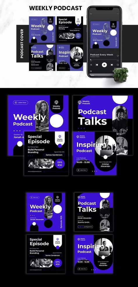 Podcast Promotion Design, Podcast Cover Design Inspiration, Podcasts Template, Podcast Design Graphics, Podcast Social Media Design, Podcast Graphic Design, Podcast Banner, Podcast Cover Ideas, Podcast Instagram Post