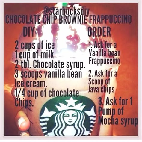 Frappuccino Recipes, Acholic Drinks, Starbucks Frappuccino Recipe, Menu Starbucks, Starbucks Chocolate, Frappuccino Starbucks, Mint Desserts, Starbucks Hacks, Diy Starbucks