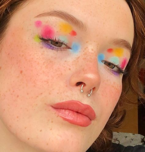 Abstract Makeup Looks, Abstract Makeup, Clean Makeup Look, Confetti Tour, Makeup Inspired, Rainbow Eyes, Pride Makeup, Makijaż Smokey Eye, Dope Makeup