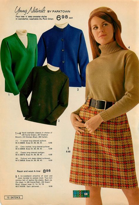 60s Winter Fashion, Turtleneck Outfit, 60s 70s Fashion, Outfits 70s, 60s And 70s Fashion, Sixties Fashion, 1960s Fashion, 60s Fashion, 50s Fashion