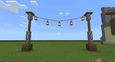 Minecraft Light Ideas, Things To Do In Minecraft, Minecraft Lantern, Minecraft Lamp, How To Make A Lantern, Make A Lantern, Dream Minecraft, Growing Crops, Minecraft Banner Designs