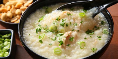 Jook Recipe, Rice Porridge Recipe, Porridge Recipes, Rice Porridge, Ginger Chicken, Life Kitchen, Cooking Prep, Gluten Free Chicken, Spaghetti Squash