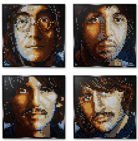 Lego Wall Art, Art Andy Warhol, Lego Frame, Wall Art Frames, Lego Shop, Lego Wall, The White Album, Beatles Art, Iconic Artwork