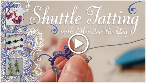 Needle Tatting Tutorial, Tatting Patterns Free, Knitting Quotes, Needle Tatting Patterns, Shuttle Tatting Patterns, Tatting Tutorial, Tatting Jewelry, Knitting Blogs, Needle Tatting