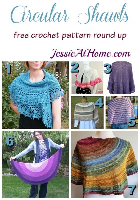 Circular Poncho Crochet Pattern Free, Round Crochet Shawl, Crochet Circular Shawl Pattern Free, Circular Shawl Crochet Pattern, Crochet Round Shawl, Crochet Round Shawl Pattern Free, Crochet Semi Circle Shawl Free Pattern, Crescent Shawl Pattern, Shawls Crochet