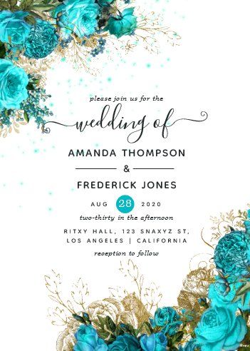 Best Turquoise Wedding Invitations | Zazzle Turquoise Wedding Invitations, 30th Wedding Anniversary, Wedding Invitations Zazzle, Turquoise Wedding, Peony Wedding, Turquoise And Gold, Mom Wedding, Wedding Invite, Vintage Turquoise